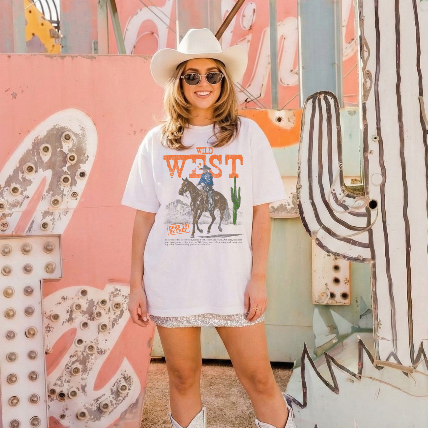 Wild West Graphic Tee – Vintage Cowboy Western Shirt