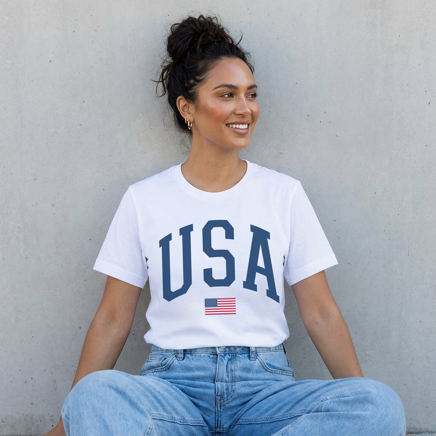 USA Varsity Graphic Tee – Classic Patriotic Shirt