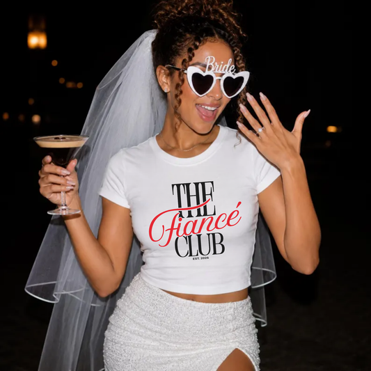 The Fiancé Club Est. 2026 Bride Baby Tee – Engagement & Bachelorette Shirt