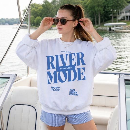 River Mode Activated Crewneck
