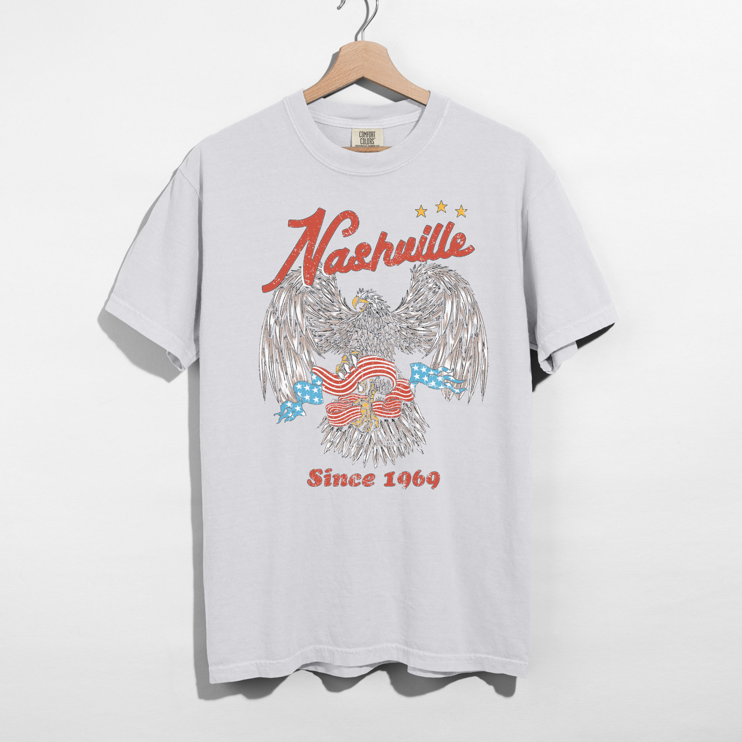 Nashville Graphic Tee – Vintage Eagle Shirt, Country Concert Outfit