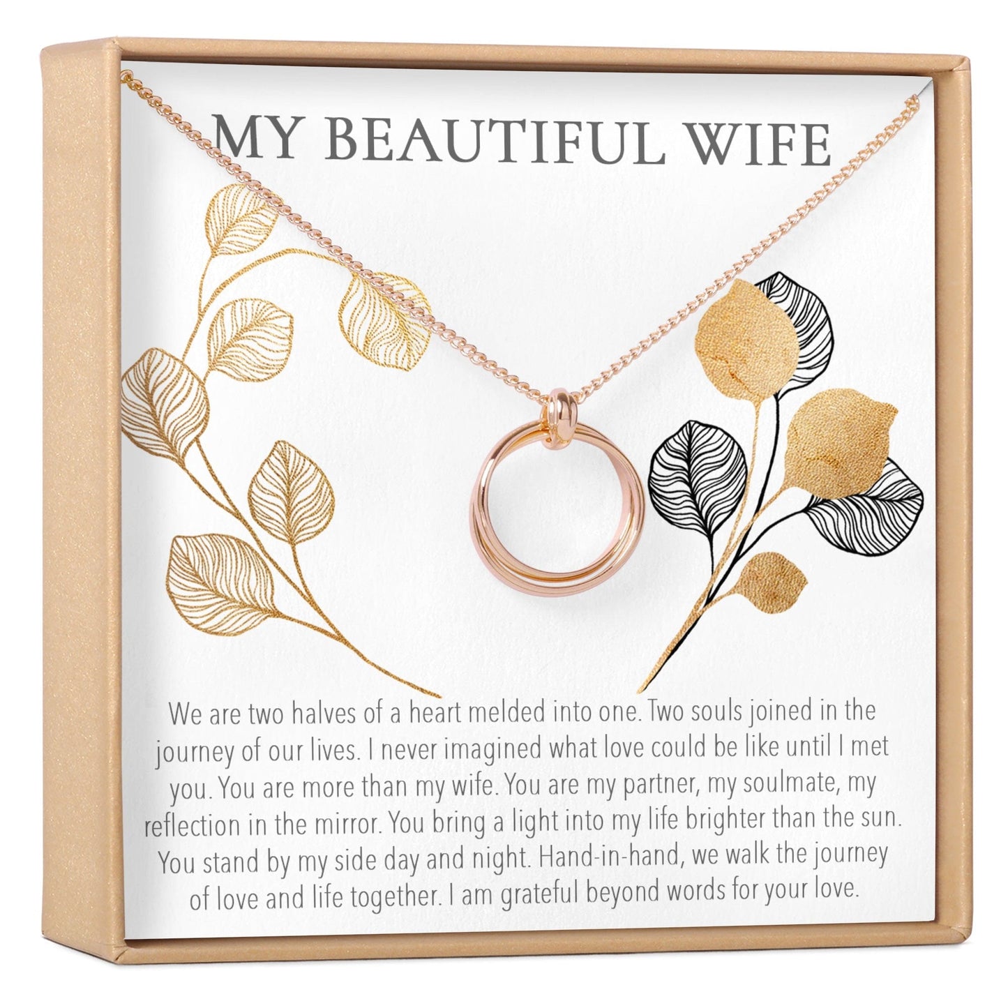 Wife Linked Circles Necklace