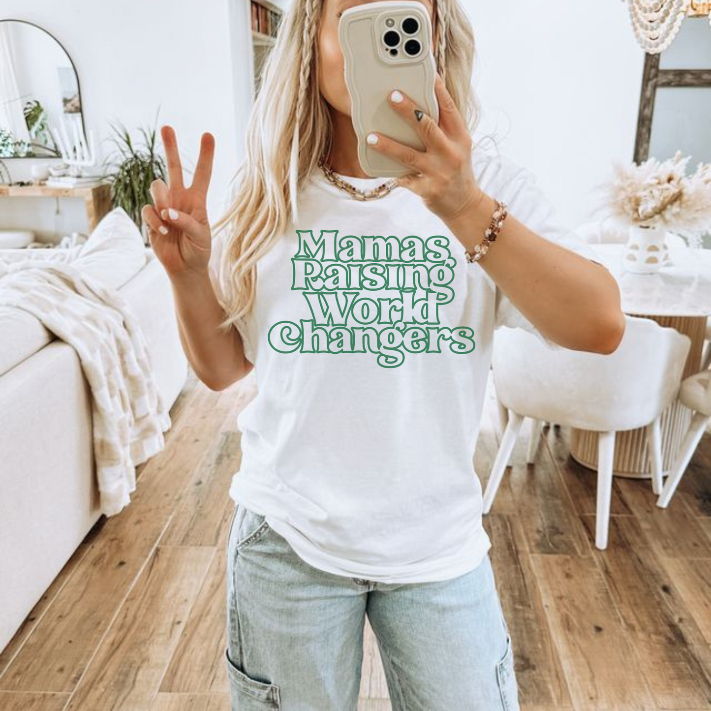 Mamas Raising World Changers T Shirt