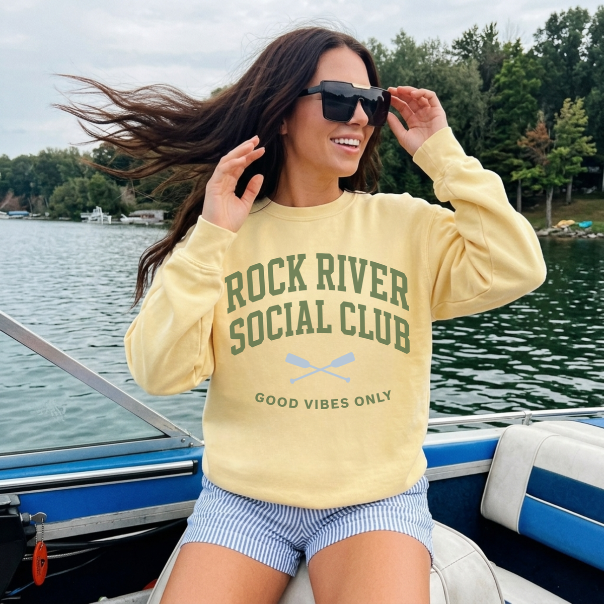 Rock River Social Club Crewneck – River Life Sweatshirt