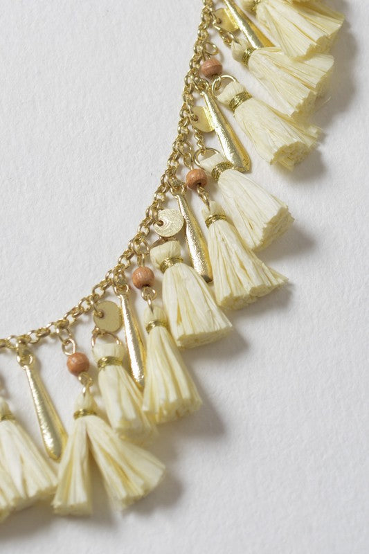 Solid Tassel Chain Fashion Necklace - ShopModernEmporium