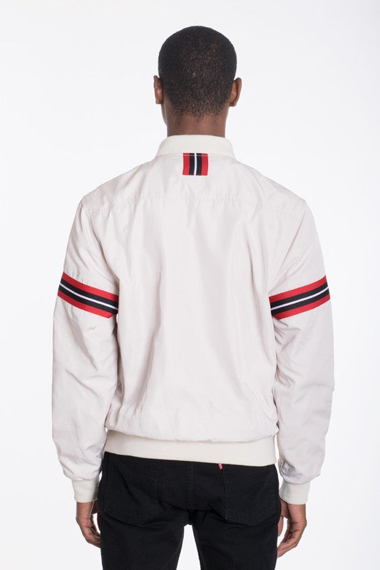 Luxury WOVEN TAPED BOMBER JACKET - ShopModernEmporium