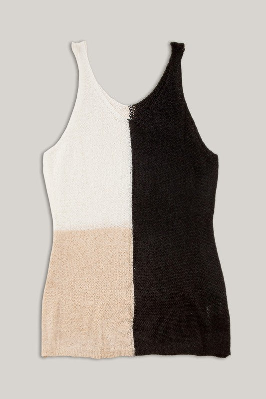 Color blocked cami top - ShopModernEmporium