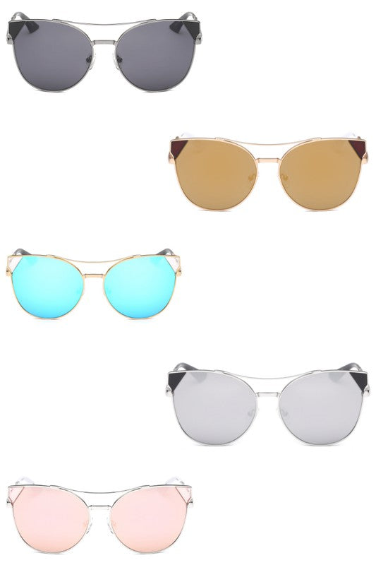 Women Round Cat Eye Fashion Sunglasses - ShopModernEmporium