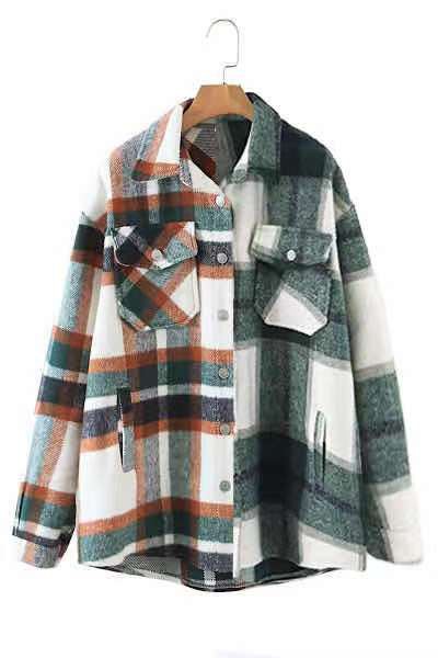 Two tone plaid flannel - ShopModernEmporium