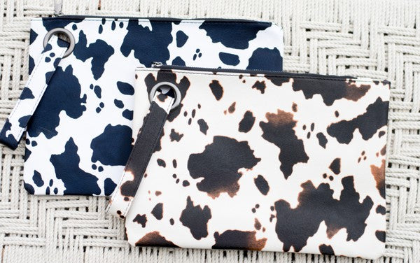 Cow Print Oversized Everyday Clutch - ShopModernEmporium