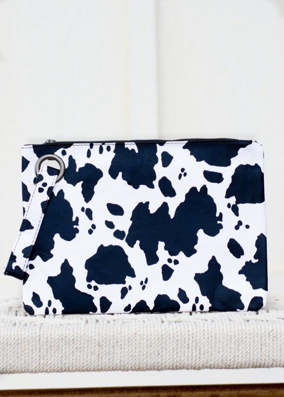 Cow Print Oversized Everyday Clutch - ShopModernEmporium