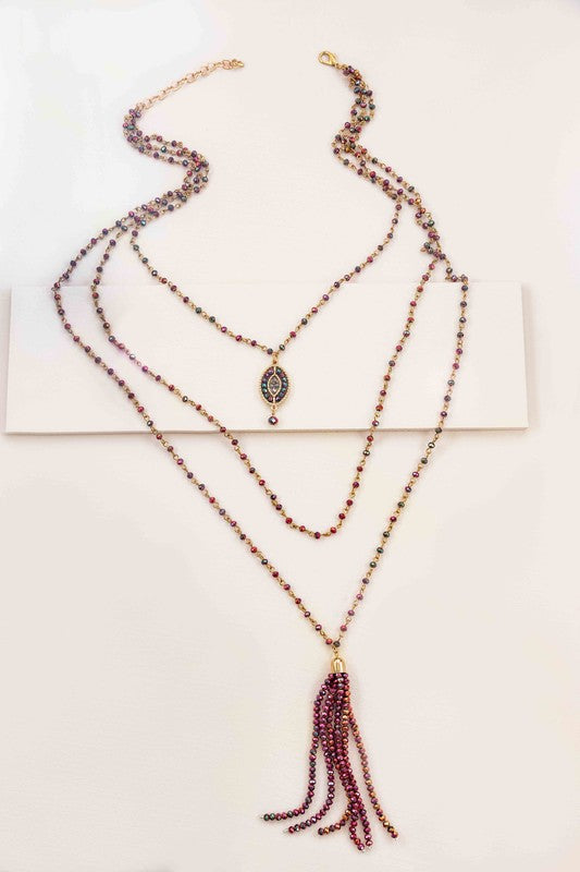 Angelia Layered Bead Necklace - ShopModernEmporium
