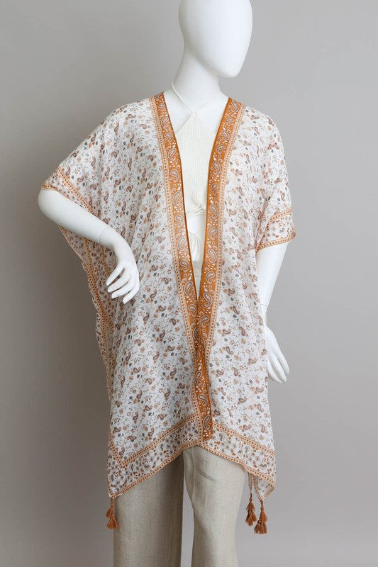 Ditsy Floral Paisley Kimono - ShopModernEmporium