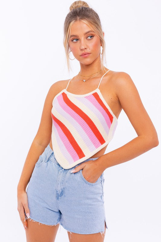 SLEEVELESS KINT CROPPED TOP - ShopModernEmporium