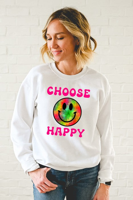 Choose Happy Sweatshirt - ShopModernEmporium