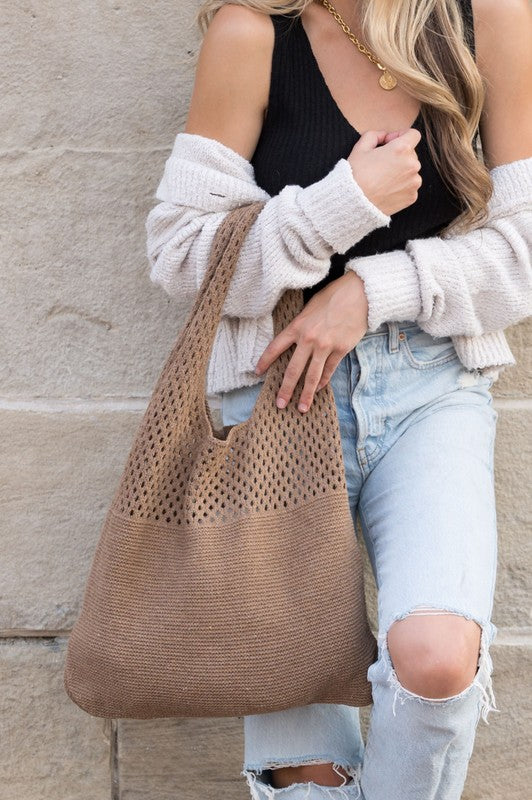 Soft Knit Hobo Bag - ShopModernEmporium