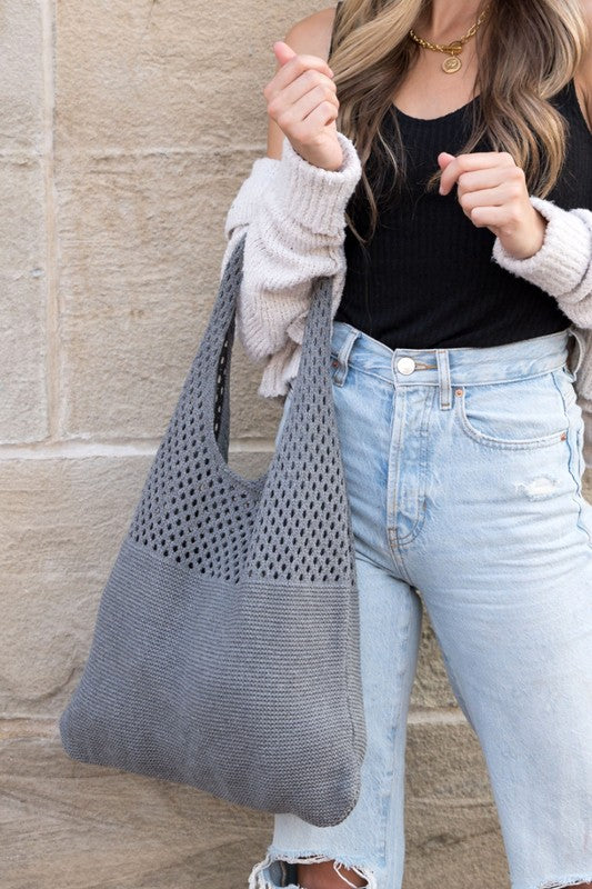 Soft Knit Hobo Bag - ShopModernEmporium