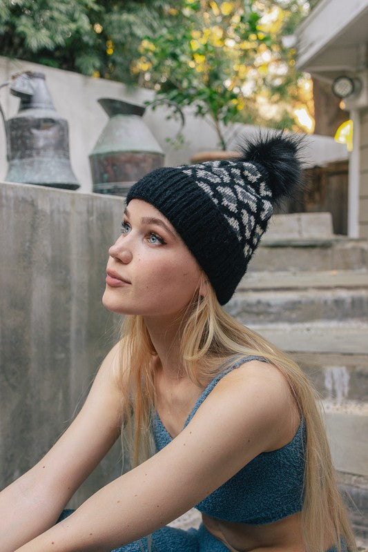 Leopard Knit Beanie - ShopModernEmporium