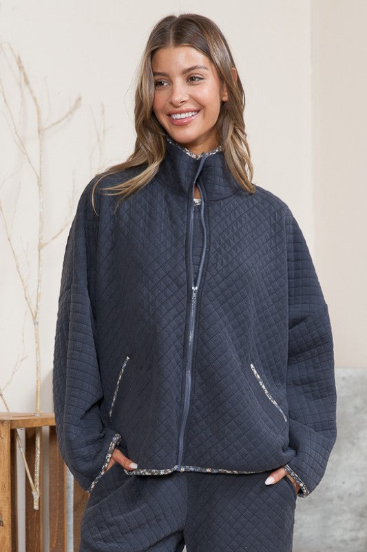 Quilt Jacket with Pockets - ShopModernEmporium