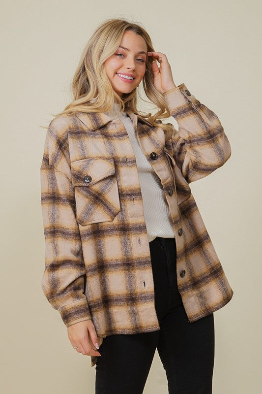 OVERSIZED PLAID SHACKET - ShopModernEmporium