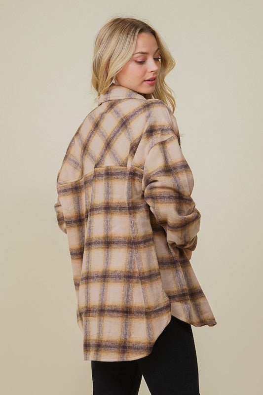 OVERSIZED PLAID SHACKET - ShopModernEmporium