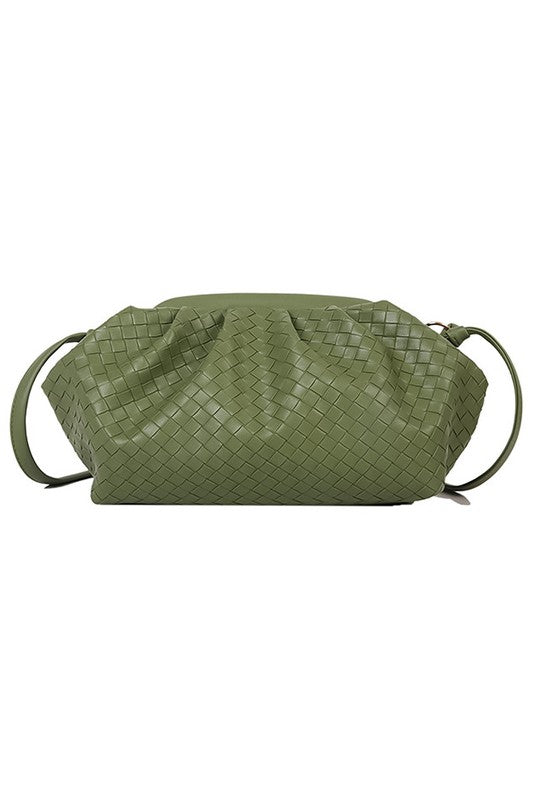 Faux Leather Woven Bag - ShopModernEmporium