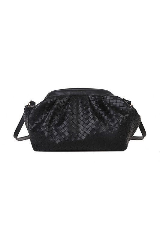 Faux Leather Woven Bag - ShopModernEmporium