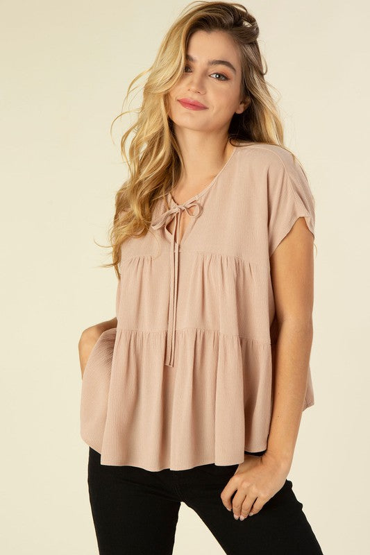 A line tiered blouse