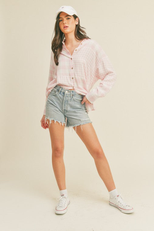 Oversized Button Up Shirt - ShopModernEmporium