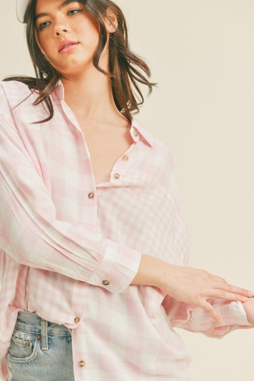 Oversized Button Up Shirt - ShopModernEmporium