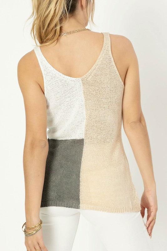 Color blocked cami top - ShopModernEmporium