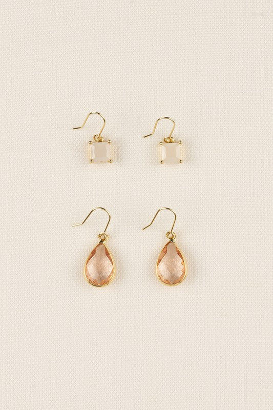 Stone earring set - ShopModernEmporium