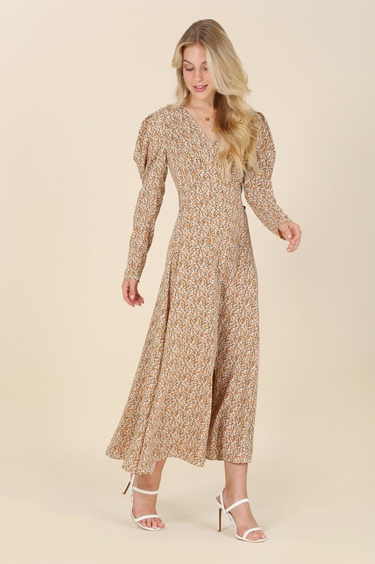 Fit and Flare floral maxi dress - ShopModernEmporium