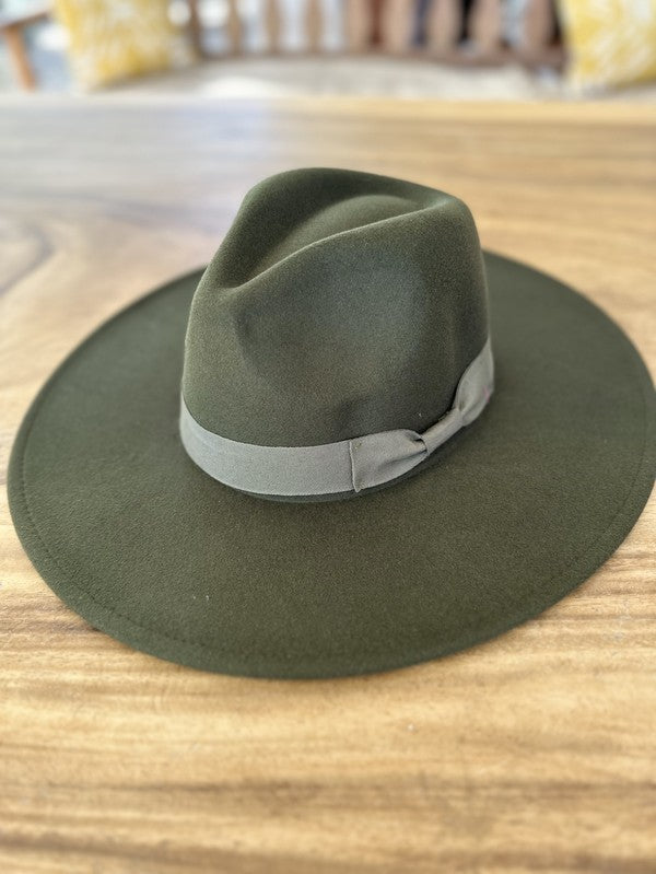 Flat Brim Fedora Fashion Hat - ShopModernEmporium