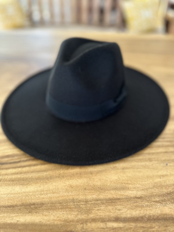 Flat Brim Fedora Fashion Hat - ShopModernEmporium