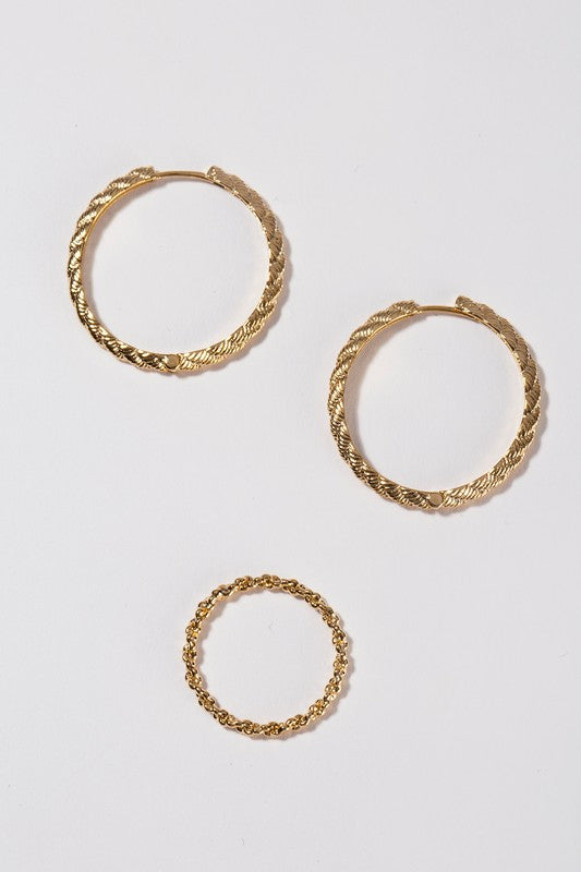 Twine ring and earring set - ShopModernEmporium