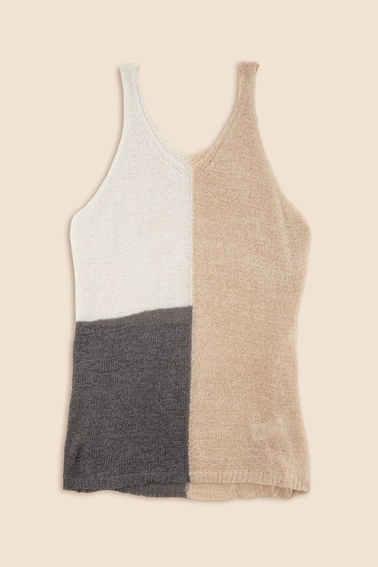 Color blocked cami top - ShopModernEmporium