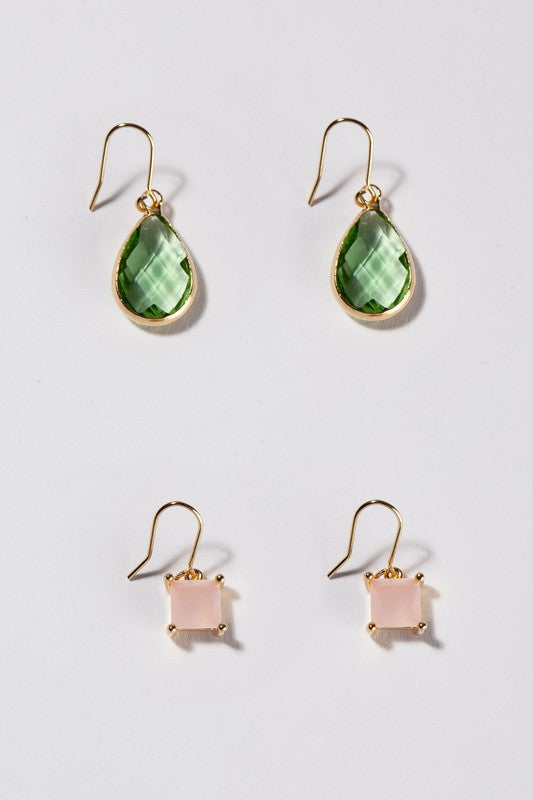 Stone earring set - ShopModernEmporium